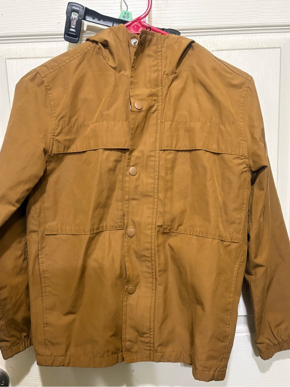 Boy’s Hooded Utility Jacket - Brown